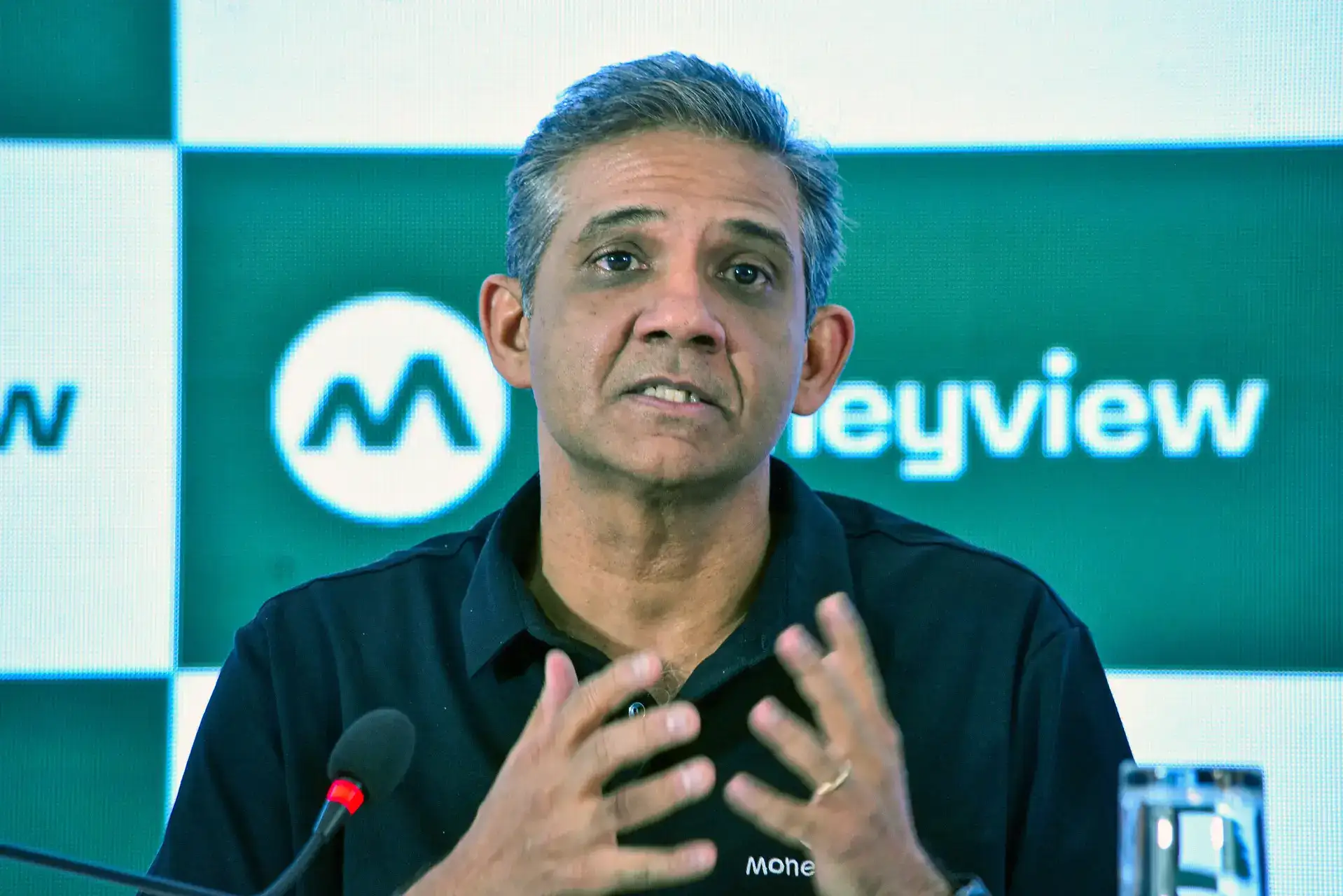 Mumbai, Sep 21 (ANI): Moneyview Co-Founder and CEO Puneet Agarwal addresses a pr...